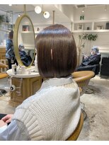 ロンド シャルム 吉祥寺(Lond charme)&nbsp;メルティカラービタミンカラーチョコレート髪質改善ボブ