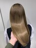 【ブリーチ毛対応】縮毛矯正+カット+髪質改善パールプラチナトリートメント