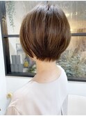 《knit銀座》大人可愛い20代30代40代ショートボブ丸み前下がり