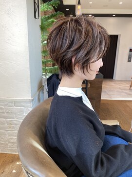 バンプ ギンザ(BUMP GINZA) 白髪ぼかしハイライト/絶壁解消/ひし形大人ショートボブ/聖