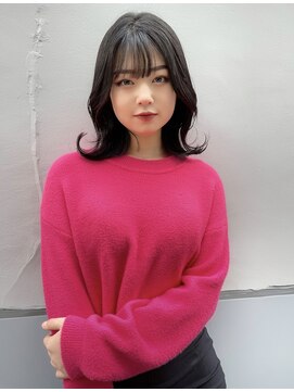 ロンド マーレ 天神大名店(Lond mare) デザインカラー/レイヤーカット/ウェットヘア/オリーブベージュ