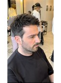 ナチュラル刈上げアップバング y