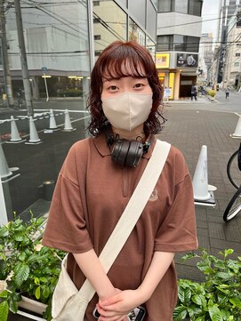 カフ(CAF) CAF FUKO オレンジブラウン/暖色系カラー/パーマ/大阪/心斎橋