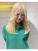 ホワイトブロンド/ハイトーン/学割U24/髪質改善トリートメント