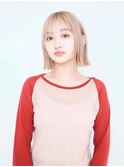 ミディアムヘア/ショコラベージュ/ボブルフ/新宿駅