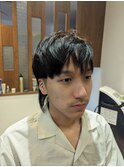 メンズツーブロックマッシュウルフ