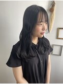 ブラックカラー/暗髪/倉敷