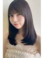 モアナ バイ ラナ 甚目寺店(MoanA BY LANA)&nbsp;韓国風/透明感カラー/オリーブベージュ/前髪/小顔カット