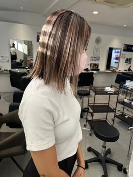 キング 枚方店(K!ng) 縮毛矯正髪質改善ハイライトレイヤーカット枚方美容室エクステ