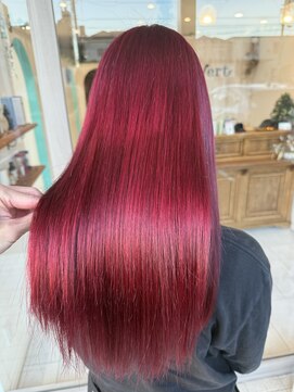 ルヴェール 茜部店(LeVert) ◇艶髪◇ワインレッド