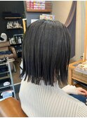 切りっぱなしボブ