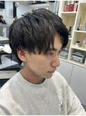 刈り上げなし/マッシュショート