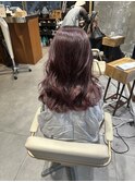 【梅田】ブリーチなしカシスピンクヘアカラー