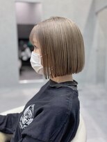 ヘアデザインファブロ イオンモール宮崎店(hair design FABRO.)&nbsp;モカベージュ×ミニボブ×艶髪カラー×髪質改善