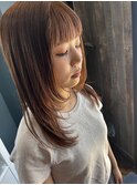 レイヤースタイル×ウォームブラウン