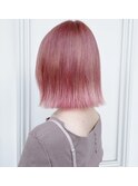 ハイトーン/ペールカラー/ペールピンク/切りっぱなし/艶髪