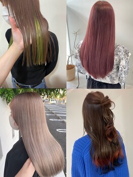 ブランシェ神領店の写真/知識・経験豊富なStylistが在籍！ダメージを抑えたケアブリーチx似合わせカラーでワンランク上のスタイルに