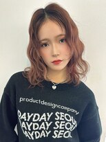 アッド バイ ケーツー(add by K-two) ミディアムヘア×デコ出しパーマ