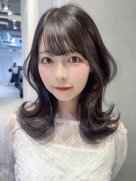 アイティーバイアルバム 下北沢店(IT by ALBUM) ロング暗めカラー韓国ヘア顔周りレイヤー_F20917