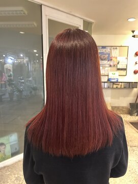 サンエンヘアー(lll_en hair) ワインレッド