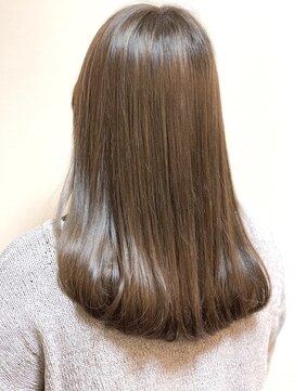 ヘアカラー専門店fit color 平井店【フィットカラー】オーガニックカラー/白髪染め ダークアッシュ/似合わせカット/ミディアムレイヤーカット[平井]