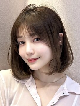 サンドイエナ 横浜店(sand yena) くびレイヤーボブルフネビージュ小顔ワンレンこなれミディ