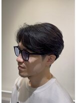 ビビット 大宮店(Vivid)&nbsp;センターパート／ニュアンスパーマ／毛流れ／刈り上げ