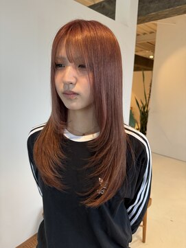 ラウレア(LAULEA) レイヤーとピンクベージュ