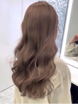 ネハス 名古屋栄店(nehus.) ミルクティーベージュブリーチなしダブルカラーレイ