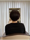 ショートヘア×ラベンダーブラウン