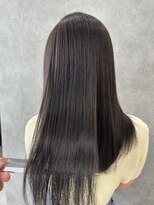 ラル 水戸県道50号店(Lalu.) ダークパープル/ナチュラルショート/夏のヘアアレンジ/水戸