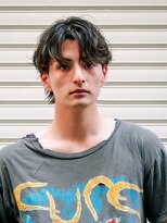 ダグラスヘアー スリーエンズ 岐阜 各務原(Douglas hair Three Ends) 【メンズパーマ】ウェーブセンターパート