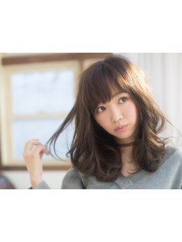 【カット+ファッションカラー\6050～】ハーブ配合の髪に優しい薬剤で透明感とツヤのあるスタイルをご提供☆