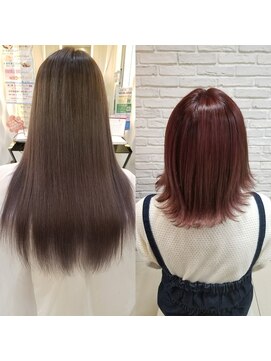 クオリス 赤塚店(QUALIS) 20代30代大人かわいい/ピンクベージュ/外ハネ/切りっぱなし