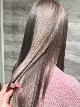 ヘアー ブランコ(hair Blanco) ダメージレスＷカラー(2回以上）プラチナベージュ