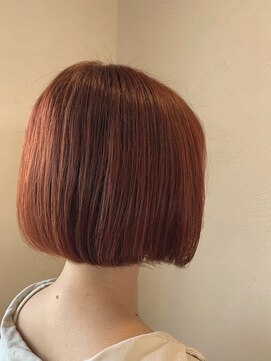 モップアップ(Mop up) ミニボブ×オレンジ