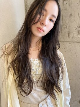 シェルター バイ トウキョウ(Shelter by TOKYO) ブリーチなし暗髪透明感カラー/ゆるふわデジタルパーマ