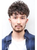 刈り上げ ベリーショート 韓国マッシュ スパイラルパーマ 元町
