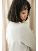 モッズヘア 上尾西口店(mod's hair) シースルーバングアッシュブラック大人ボブZ上尾20代30代40代