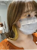 イエローインナーカラー