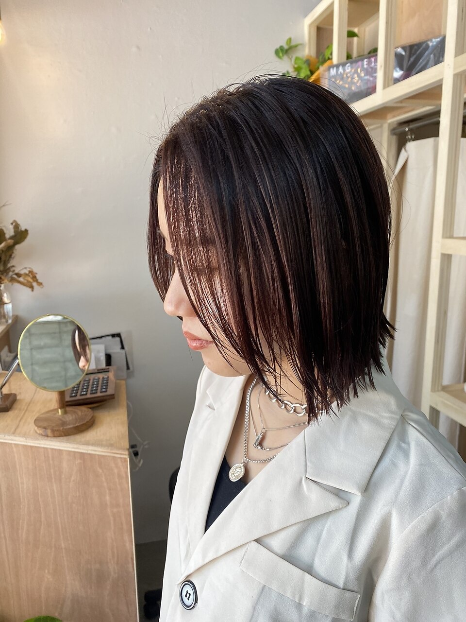 似合わせカット＋艶カラー 　\13,200→\9,900