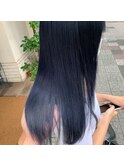 #ブルーブラック#艶髪#地毛風