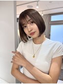 ボブ/黒髪/グレー/韓国ボブ/髪質改善[鹿児島中央駅]