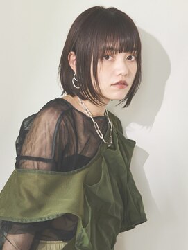 ディッセンバー 神宮前(December) ブラウンベージュ/顔まわりレイヤー/ナチュラル