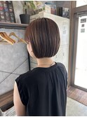 ミニボブ/ショートボブ/切りっぱなしボブ/ボブ/小顔ボブ/カット