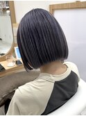 20代30代大人可愛いダブルカラーブリーチラベンダーグレー