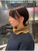 ショートカット×ひし形ショートボブ×前髪あり20代30代40代　a