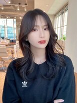 アフロート ディル(AFLOAT D'L) くびれヘア 韓国風 薄めバング 2wayバング フェミニンロング