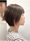 オシャレショートボブ【白髪ぼかし】