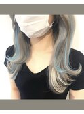 エクステで作るインナー×ハイライト